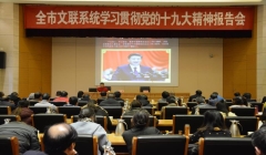 淄博市文联举行学习贯彻党的十九大精神报告会